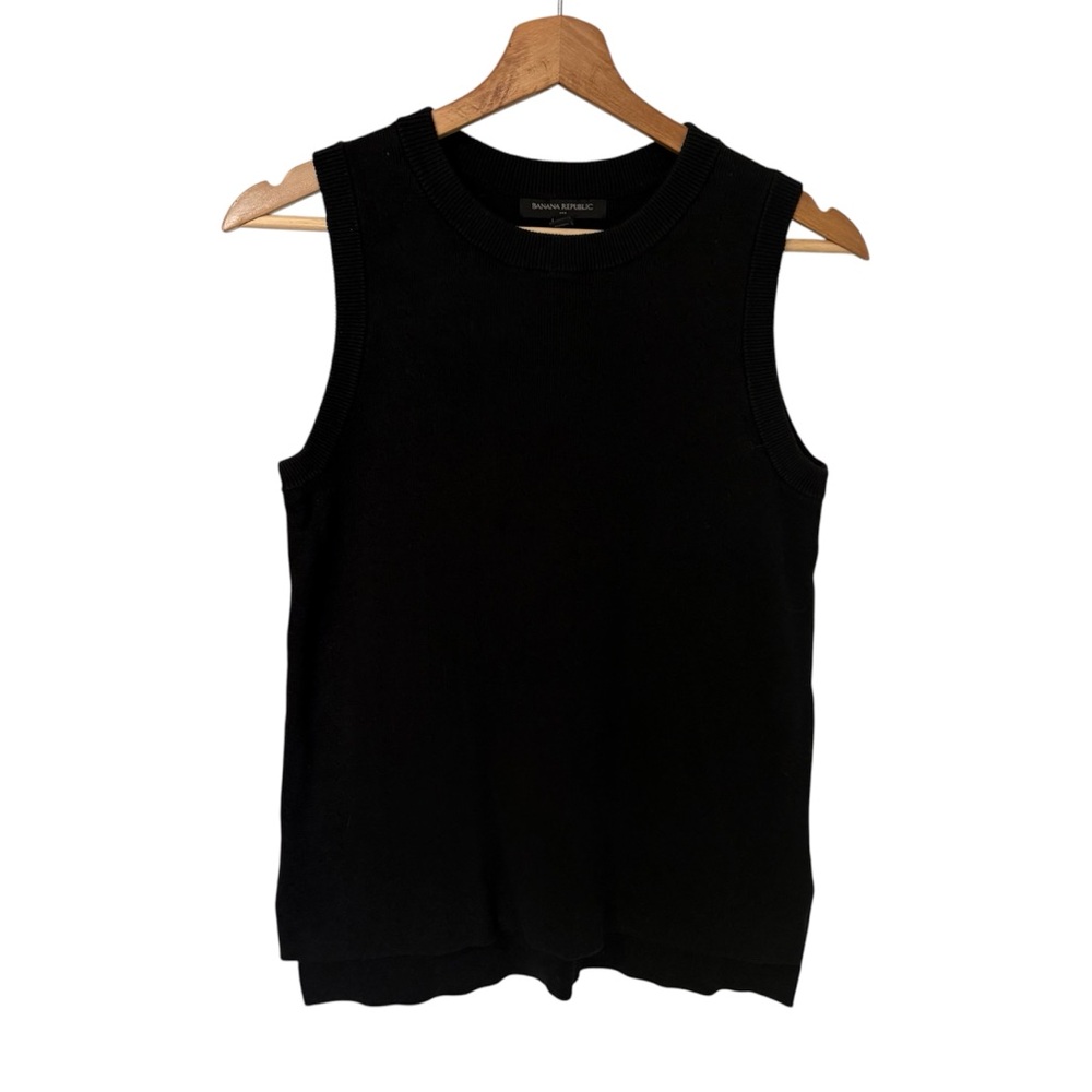Banana Republic Black Cotton Vest